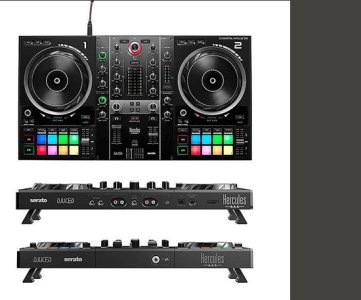 HERCULES DJCONTROL INPULSE 500 MIXING MACHINE – Hi Cool Music Serato Controller with Performance Pads, DDJ500-Level DJ Setup for Pro & Beginner DJs Alike