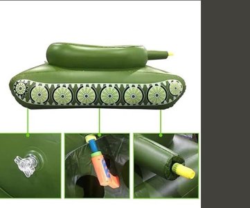 Inflatable Water Tank Toy for Kids & Adults – Thick Eco-Friendly PVC Pool with Spray Gun, Net Design & Viral Fun for Backyard Splash Play