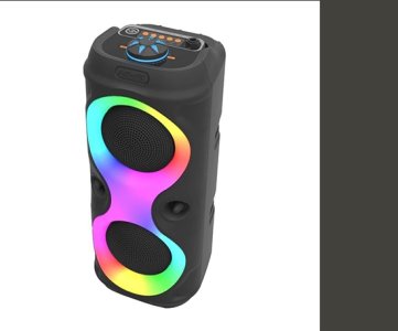 LED Bluetooth Speaker with Loud Sound Output, IPX4 Splash Protection, Portable Wireless Design for Outdoor, Shower, Travel, and Party Use