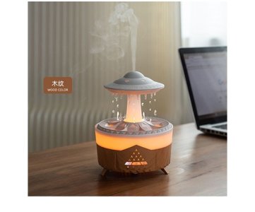 AROMATHERAPY HUMIDIFIER – Raindrop Design Fragrance Diffuser with Remote Control | Silent Operation & Colorful Atmosphere Light for Home, Office, Bedroom