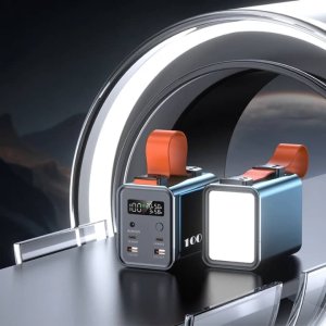 POWER BANK 50000 MAH LARGE CAPACITY – Ultra-high-capacity mobile power supply with super-fast charging, ideal for smartphones, tablets, and USB-powered devices.