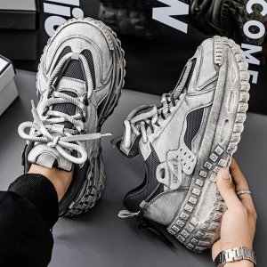 MENS THICK SOLED SKETCHERS with cushioned midsoles, breathable mesh, and durable grip – perfect for walking, workouts, and all-day casual comfort