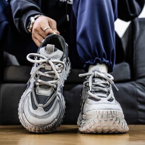 MENS THICK SOLED SKETCHERS with cushioned midsoles, breathable mesh, and durable grip – perfect for walking, workouts, and all-day casual comfort