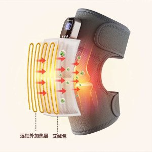 NEW KNEE MASSAGER HOT COMPRESS RECHARGEABLE MASSAGE ARTIFACT for cold legs, shoulder, and joint pain – with heating therapy, vibration, and wireless design