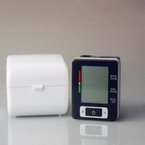 WRIST STYLE ENGLISH ELECTRONIC BLOOD PRESSURE MONITOR AUTHENTIC with LCD display, auto inflation, and memory storage – ideal for home health tracking