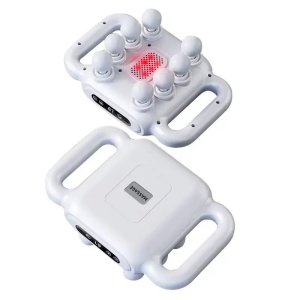 Electric Deep Tissue Massager With 6 Rotating Heads, Infrared Heat, Ergonomic Design, Adjustable Speed, Rechargeable, Lightweight, Portable