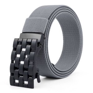 Tactical Woven Belt – 93×95mm Adjustable Waist Belt with Heavy-Duty Metal Clasp, Durable Weave, Lightweight Build, Ideal for Outdoor, Work & Casual Use