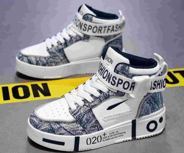 Sport Fashion High-Top Sneakers – Cushioned Sole, Ankle Support, Breathable Build, Ideal for Casual Wear, Sports & Urban Streetwear in Ghana
