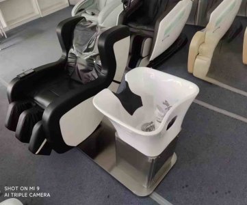 Salon Reclining Shampoo Chair – Integrated Sink Basin, Ergonomic PU Leather Seat, Adjustable Backrest, Stainless Steel Base for Hair Washing & Spa