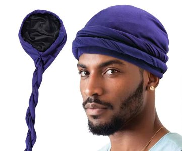 UrbanEdge Distressed Texture Durag for Men – Premium Hair Wrap with Long Tail, Breathable Fit, Secure Tie, Protective Layer, Fashionable Streetwear