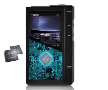 Zer HiFi Touchscreen Portable Music Player – High-Resolution Audio, DSF Playback, Volume Control, Rechargeable Battery & Sleek Black Design
