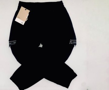 VOGUE + 1987 Black Casual Jogger Pants for Men & Women – Stylish Streetwear with Printed Pockets, Elastic Waistband & Tapered Fit Design