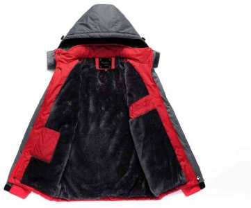 Two-Tone Waterproof Outdoor Jacket – Men's Hooded Softshell with Adjustable Features, Windproof Winter Coat for Hiking, Camping & All-Weather Adventures