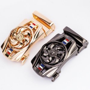 Futuristic Designer Belt Buckle – Luxury Turbine-Inspired Waist Accessory with Embedded Stones, Sleek Finish & Mechanical Detailing for Fashion Enthusiasts