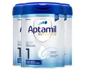 Aptamil Advanced First Infant Milk Formula – Nutritionally Complete Breastmilk Substitute with DHA for Newborns, Suitable for Combination Feeding