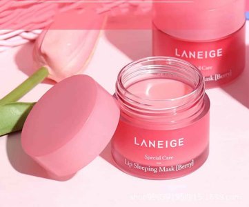 Laneige Lip Sleeping Mask [Berry] – 3g Mini Jar – Overnight Lip Treatment with Moisture Wrap™ Technology for Soft, Hydrated Lips