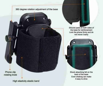 Wrist-Mounted Phone Holder – Detachable Mount with Adjustable Strap, Hands-Free Access for Workouts, Outdoor Tasks & Mobile Navigation